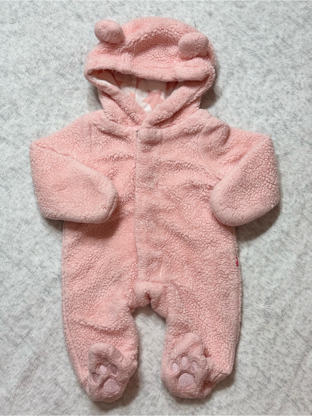 Magnetic Me Sherpa Magnetic Pram Bunting Newborn Baby Girl Pink Blush Star